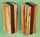 Blank #729 - Zebrawood & Peruvian Walnut - 2 Blanks ~ 2 1/4 x 2 5/8 x 6 ~ $19.99